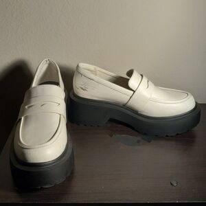 Target White Platform Loafers